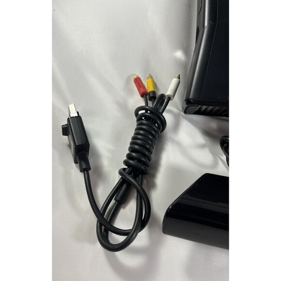 Xbox 360 Slim Black Console Kinect Bundle Tested NO Hard Drive - Picture 15 of 16